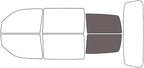 Rvinyl Window Tint Kit Compatible with Dodge Nitro 2007-2011 - Cargo - 35%