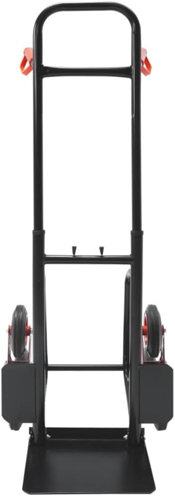 Folding Stair Climbing Dolly, 330 Lb Capacity Manual Truck Heavy-Duty Stair Climbing Hand Truck Trolley with Telescoping Handle and 6 Wheels