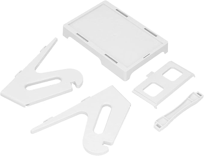 2 in 1 Label Holder, Thermal Label Paper Holder with Removable Design, Fit for Shipping Labels and Roll Stickers, ABS Material Label Rack for Thermal Printers, Easy Carry S
