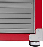 Heavy Duty Storage Solid Stainless Steel Cabinet with Lockable, Adjustable Shelf, Metal Garage Organizer (Red, 48" W x 24" D x 72" H)