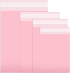 Outus 120 Pcs Poly Mailer Envelope 4 Sizes Shipping Bags Self Adhesive Clasp Envelope Self Adhesive Tear Proof Mailing Covers(8 x 12 In, 10 x 14 In, 13 x 18 In, 15 x 20 in,Pink)