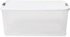 Sterilite 16-Pack Ultra Latching Box, Storage Bins with Lids, Clear Plastic, 116 Quart - Heavy-Duty Organizing Containers for Closet, Bathroom, and Office