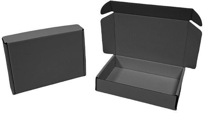 20 Pcs 14.2 x 9.4 x 3.2 inches Shipping Boxes for Small Business Cardboard Corrugated Mailer Boxes for Shipping Packaging Holidays Craft Gifts Giving Products (Dark Gray, 14.2 x 9.4 x 3.2")
