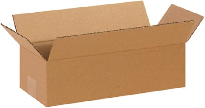 Secure Seal - 100 Pack of 14x6x4 Corrugated Cardboard Packing Shipping Mailing Moving Carton Boxes