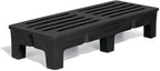 PolyMight Heavy-Duty Plastic Poly Dunnage Rack for Warehouses and Commercial Industrial Storage 60" x 22" x 12" with 1750 lb Capacity