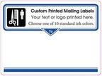 Custom Printed Shipping Labels with Your Logo, Image or Text Imprinted 1-Color Business Mailing Stickers, 4” x 3” Rolls (2000)