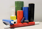 18" x 1500' 80 ga. Hand Film Stretch Wrap - Red (Light Tint) - Case of 4 Rolls