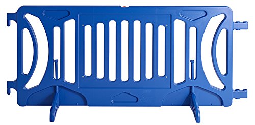 Billboard Barricade 42x96 Plastic Pedestrian Barricade- Blue