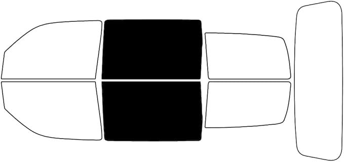 Rvinyl Window Tint Kit Compatible with Dodge Nitro 2007-2011 - Back Precut Kit - 5%