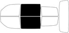 Rvinyl Window Tint Kit Compatible with Dodge Nitro 2007-2011 - Back Precut Kit - 5%