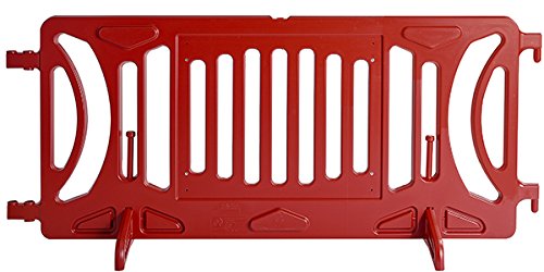 Billboard Barricade 42x96 Plastic Pedestrian Barricade- Red
