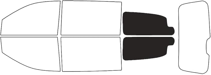 Rvinyl Window Tint Kit Compatible with Dodge Grand Caravan 2008-2020 - Cargo Precut Kit - 20%
