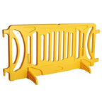 Billboard Barricade 42x96 Plastic Pedestrian Barricade- Yellow