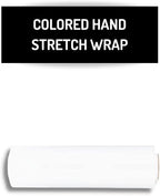 PSBM White Stretch Wrap, 1 Pack, 15 Inch x 1500 Feet, 80 Gauge, Plastic Cling Dark Color Hand Stretch Film Rolls for Packaging Moving Packing Pallets