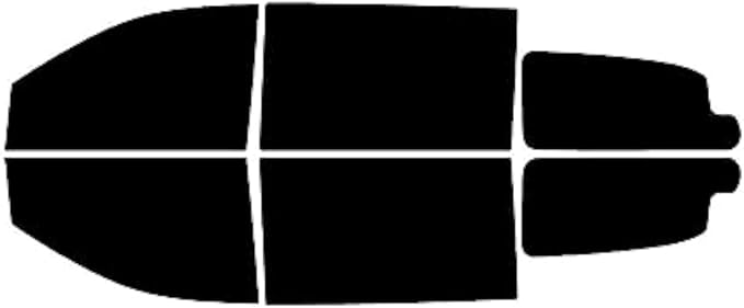 Rvinyl Window Tint Kit Compatible with Dodge Grand Caravan 2008-2020 - Black 5% - Single Ply No Bubble Film - Do it Yourself Vehicle Complete Precut Kit