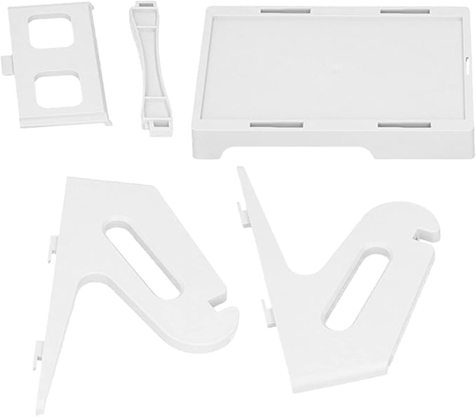 Label Holder 2 in 1 Multifunctional Removable Print Shipping Label Holder for Thermal Label Printers ABS Material 20 x 13.5 x 15cm 1 Set