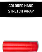PSBM Red Stretch Wrap, 1 Pack, 15 Inch x 1500 Feet, 80 Gauge, Plastic Cling Dark Color Hand Stretch Film Rolls for Packaging Moving Packing Pallets