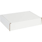 Box USA 14" Deluxe Shipping Boxes 14"L x 10"W x 3"H, 50-Pack - White Box Mailers for Packaging, Storage, Gifts or Bulk Business Orders