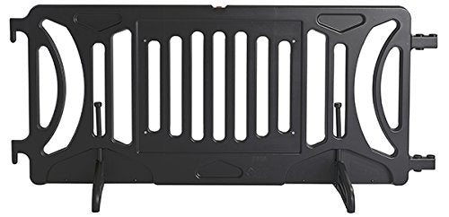 Billboard Barricade 42x96 Plastic Pedestrian Barricade- Black