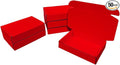 50 Pcs 11.8 x 8.5 x 2 inches Large Size Corrugated Cardboard Gift Boxes Recyclable Shipping Boxes for Packing Jewelry Ornament Gift Craft Packaging Supplier (Red, 11.8 x 8.5 x 2")