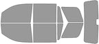 Rvinyl Window Tint Kit Compatible with Chevrolet Tahoe 2015-2020 - Complete Precut Kit - 50%