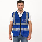 Reflective Safety Vest for Men Women 6 Pockets High Visibility Construction Work Vest, Class 2, Meets ANSI Standards