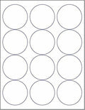 NextDayLabels 2.5 Inch Round Stickers - Matte White Blank Laser/Inkjet Printer Labels - Circle Stickers (500 Sheets, 6000 Labels)