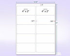 NextDayLabels - 8-1/2 x 11" Neon Color High Light Fluorescent Labels for Laser & Inkjet Printer (Blue Fluorescent, 4 x 2" - 10 Per Page | 1000 Labels)