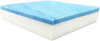 FoamRush 12" x 26" x 26" Gel Memory Foam Upholstery Square Cushion Medium Firm (Chair Cushion, Square Foam Dining Chairs, Couch, Sofa, Wheelchair Seat Cushion Replacement, Foam Rubber Padding)