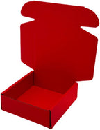 15 Pcs 6 x 6 x 2 inches Corrugated Cardboard Gift Boxes Recyclable Shipping Boxes for Mailing & Holidays, Wedding, Birthday, Gifts Packaging (Red, 6 x 6 x 2")