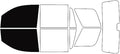 Rvinyl Window Tint Kit Compatible with Chevrolet Tahoe 2015-2020 - Black 5% - Single Ply No Bubble Film - Do it Yourself Vehicle Front Precut Kit