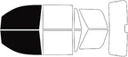 Rvinyl Window Tint Kit Compatible with Chevrolet Tahoe 2015-2020 - Black 5% - Single Ply No Bubble Film - Do it Yourself Vehicle Front Precut Kit