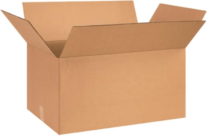 Secure Seal - 24x15x12” Pack of 15 Corrugated Cardboard Packing Shipping Mailing Moving Carton Boxes Cold Water Box