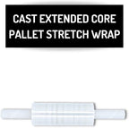 PSBM Stretch Wrap with Handles, 4 Pack, 30 Inch x 1000 Feet, 90 Gauge, Clear Plastic Cling with Extended Core Handles Built in