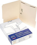 Pendaflex Manila Fastener Folders, Letter Size, 1 Fastener, 1/3 Cut, 50/BX (FM210)