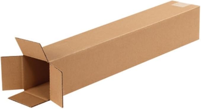 Secure Seal - 4x4x36 Pack of 25 Corrugated Cardboard Packing Shipping Mailing Moving Carton Boxes