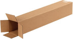 Secure Seal - 4x4x24 Pack of 100 Corrugated Cardboard Packing Shipping Mailing Moving Carton Boxes