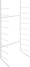 Wall Mount Art Print Blueprint Holder, 9-Tier Blueprint Holder, 20.87'' x 11.02'' x 44.09'' Blueprint Storage Rack for Working with Blueprints and Rolled Documents (White)