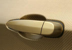 F & B LED LIGHTS Golden 3D Carbon Fiber Film Twill Weave Vinyl Sheet Roll Wrap (12" X 60", Golden)