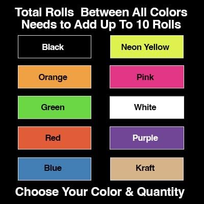 Kenco Color Coding Circle Dot Sticker Labels on a roll (Mix N Match 10 Pack, 2 INCH 500 Stickers)