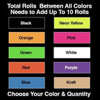 Kenco Color Coding Circle Dot Sticker Labels on a roll (Mix N Match 10 Pack, 2 INCH 500 Stickers)