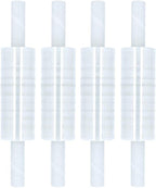 PSBM 144 Rolls 20 Inch x 1000 Feet 90 Gauge Stretch Film/Wrap with Handles, Heavy Duty Industrial Strength Clear Shrink Plastic Wrap for Moving, Packing, Shipping, Pallet Wrapping & Storage