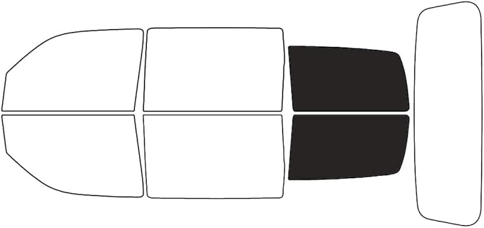 Rvinyl Window Tint Kit Compatible with Dodge Nitro 2007-2011 - Black 20% - Single Ply No Bubble Film - Do it Yourself Vehicle Cargo Precut Kit