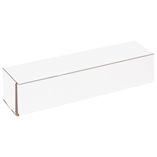 Box USA BM1433 14"L x 3"W x 3"H, White (Pack of 50)