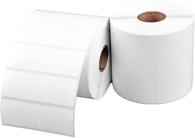 2 Rolls of 3 x 1 Direct Thermal Labels, 1400 Labels per Roll - for Zebra & Arkscan Printers