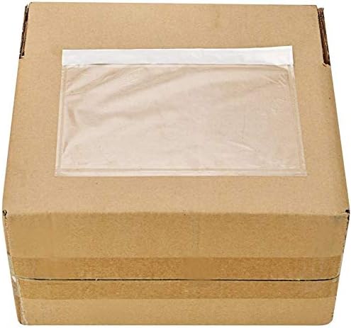 6" x 9" Clear Adhesive Top Loading Packing List Pouches Shipping Label Envelopes (1000 Pack)