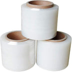 ABC Packing Plastic Wrap for Moving Furniture 5 x 1000 x 80, Pack of 12 Clear Durable Moving Stretch Wrap Roll, Self-Adhering Plastic Packing Wrap Roll for Packing, Moving