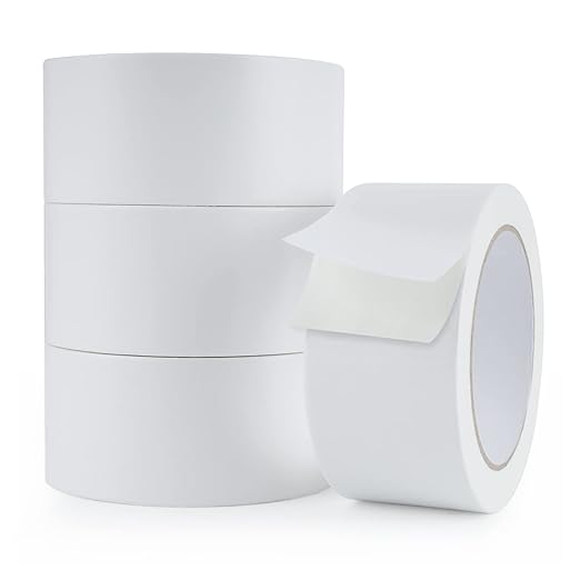 Lichamp Double Sided Carpet Tape 2" x 44 Yards, Hardwood Floors Carpet Tape for Area Rugs On Carpet Tile Stickers Rug Gripper Tapes, 11 Yards x 4 Rolls