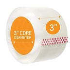 Tape King Clear Packing Tape | 60 Yards Per Roll (6 Rolls) | 3 Inch Wide Heavy Duty Packing Tape 2.7mil Strong Adhesive for Moving Boxes, Shipping Cartons, Office Use, Storage (360 Yards)