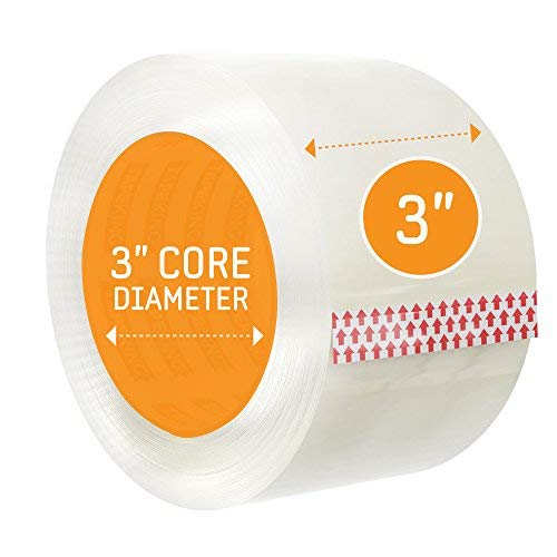 Tape King Clear Packing Tape | 60 Yards Per Roll (6 Rolls) | 3 Inch Wide Heavy Duty Packing Tape 2.7mil Strong Adhesive for Moving Boxes, Shipping Cartons, Office Use, Storage (360 Yards)